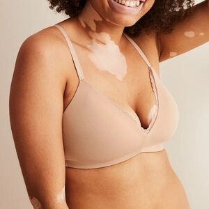 aerie real happy wireless lightly lined bra
